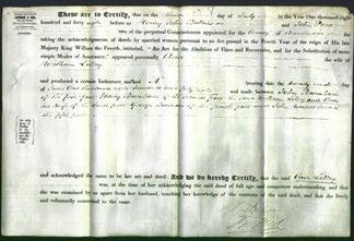 Deed by Married Women - Ann Lilley-Original Ancestry