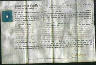 Deed by Married Women - Anna Maria Edgell-Original Ancestry