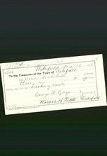 Wakefield, Massachusetts Payment Voucher - Orrin Archibald