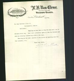 Letterhead - H.B. Van Cleve
