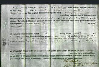 Deed by Married Women - Avarilla Oliveria Cromwell Bush-Original Ancestry