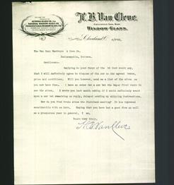 Letterhead - H.B. Van Cleve