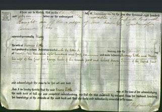 Deed by Married Women - Mary Little-Original Ancestry
