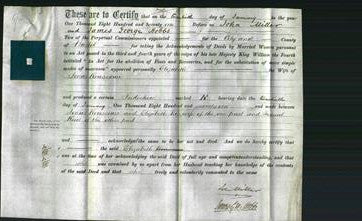 Deed by Married Women - Elizabeth Rousseau-Original Ancestry