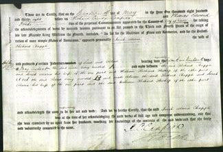 Deed by Married Women - Sarah Maria Chapple-Original Ancestry