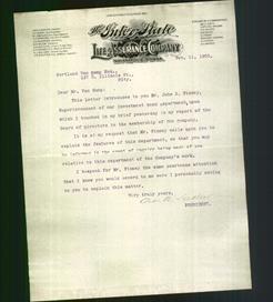 Letterhead - The Inter-State Life Assurance Company