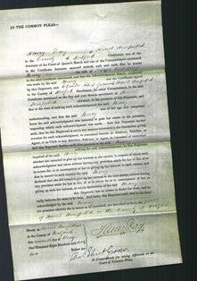 Court of Common Pleas - Mary Redding-Original Ancestry