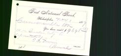 Bank Letterhead - First National Bank
