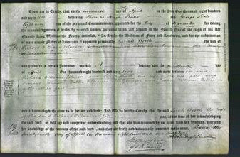 Deed by Married Women - Sarah Booth Johnson-Original Ancestry