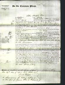 Court of Common Pleas - Sarah Hodgkinson and Mary Hannah Reaves-Original Ancestry