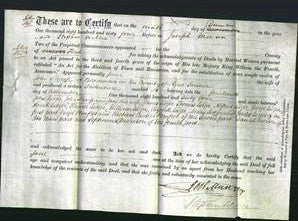 Deed by Married Women - Jane Sharp-Original Ancestry