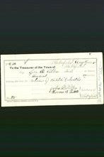 Wakefield, Massachusetts Payment Voucher - George A Allen
