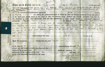 Deed by Married Women - Elizabeth Whitehouse-Original Ancestry