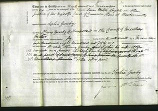 Deed by Married Women - Sophia Gunby-Original Ancestry