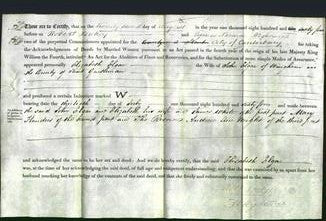 Deed by Married Women - Elizabeth Elgar-Original Ancestry