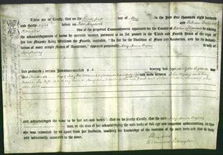 Deed by Married Women - Mary Maria Kenyon Corjeag-Original Ancestry
