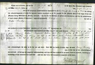 Deed by Married Women - Nancy Bradley-Original Ancestry
