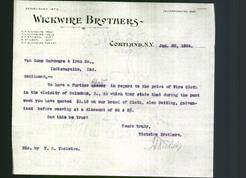 Letterhead - Wickwire Brothers