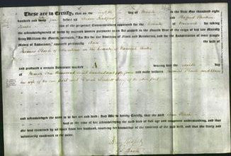 Deed by Married Women - Ann Slack-Original Ancestry