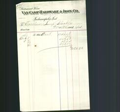 Letterhead - Van Camp Hardware & Iron Co.