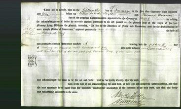 Deed by Married Women - Ann Wharf-Original Ancestry