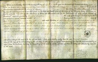 Deed by Married Women - Elizabeth Baughan-Original Ancestry