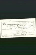 Wakefield, Massachusetts Payment Voucher - Alonzo Wentworth