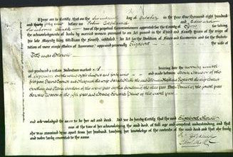 Deed by Married Women - Elizabeth Morall-Original Ancestry