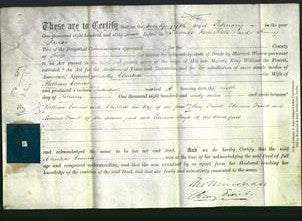 Deed by Married Women - Charlotte Coward-Original Ancestry