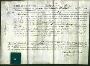 Deed by Married Women - Catherine North and Mary Ann Hanson-Original Ancestry