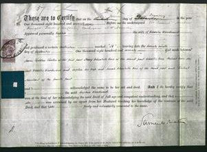 Deed by Married Women - Sophia Woodward-Original Ancestry