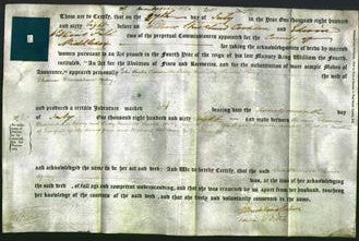 Deed by Married Women - The Right Honorable Lady Henrietta Louisa Ogilvy-Original Ancestry