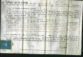 Deed by Married Women - Sarah Harden-Original Ancestry