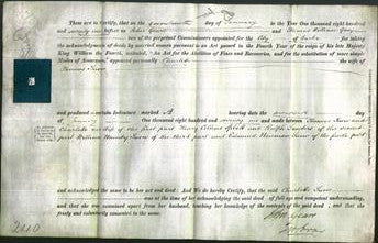 Deed by Married Women - Charlotte Snow-Original Ancestry