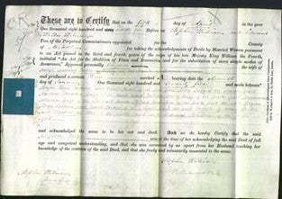 Deed by Married Women - Elizabeth Parker-Original Ancestry