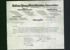 Letterhead - Indiana Young Men's Christian Association