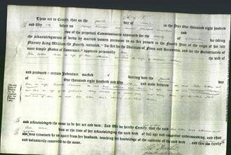 Deed by Married Women - Ann Cotton, Sarah Attwood and Elisa Jordan-Original Ancestry
