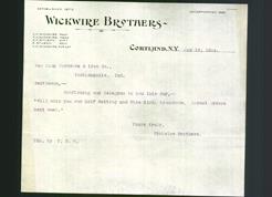 Letterhead - Wickwire Brothers
