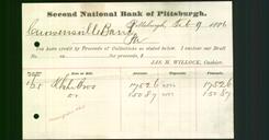Bank Letterhead - Second National Bank of Pittsburgh