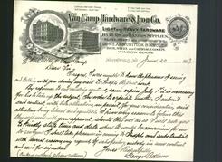 Letterhead - Van Camp Hardware & Iron Co.