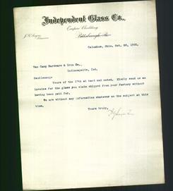 Letterhead - Independent Glass Co.