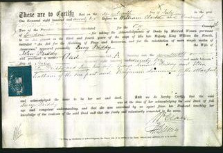 Deed by Married Women - Lucy Priddy-Original Ancestry
