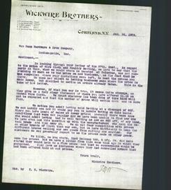 Letterhead - Wickwire Brothers