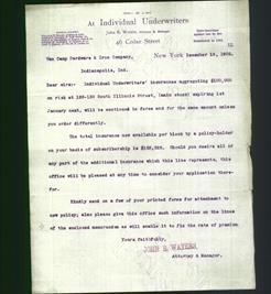 Letterhead - At Individual Underwriters