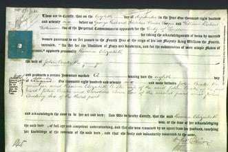 Deed by Married Women - Rosina Elizabeth Becke-Original Ancestry