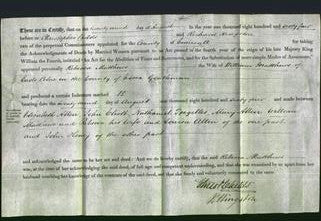 Deed by Married Women - Rebecca Matthews-Original Ancestry