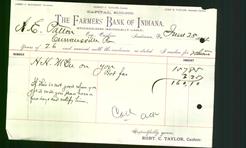 Bank Letterhead - Farmers' Bank of Indiana