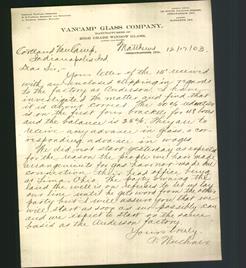 Letterhead - VanCamp Glass Company