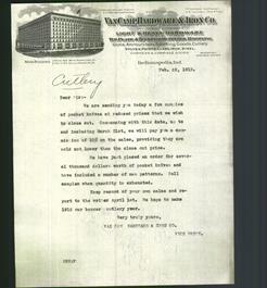 Letterhead - Van Camp Hardware & Iron Co.