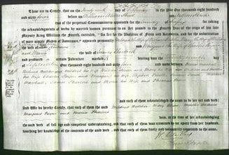 Deed by Married Women - Mildred Butcher, Mary Alcorn, Martha Andrews, Margaret Payne and Maria Sherlock-Original Ancestry